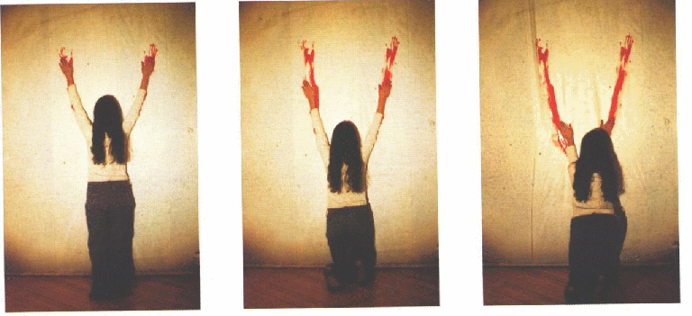 Ana Mendieta-Untitled (Body Tracks)-1974ii